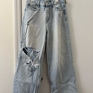 Distressed Light Blue Women's Jeans